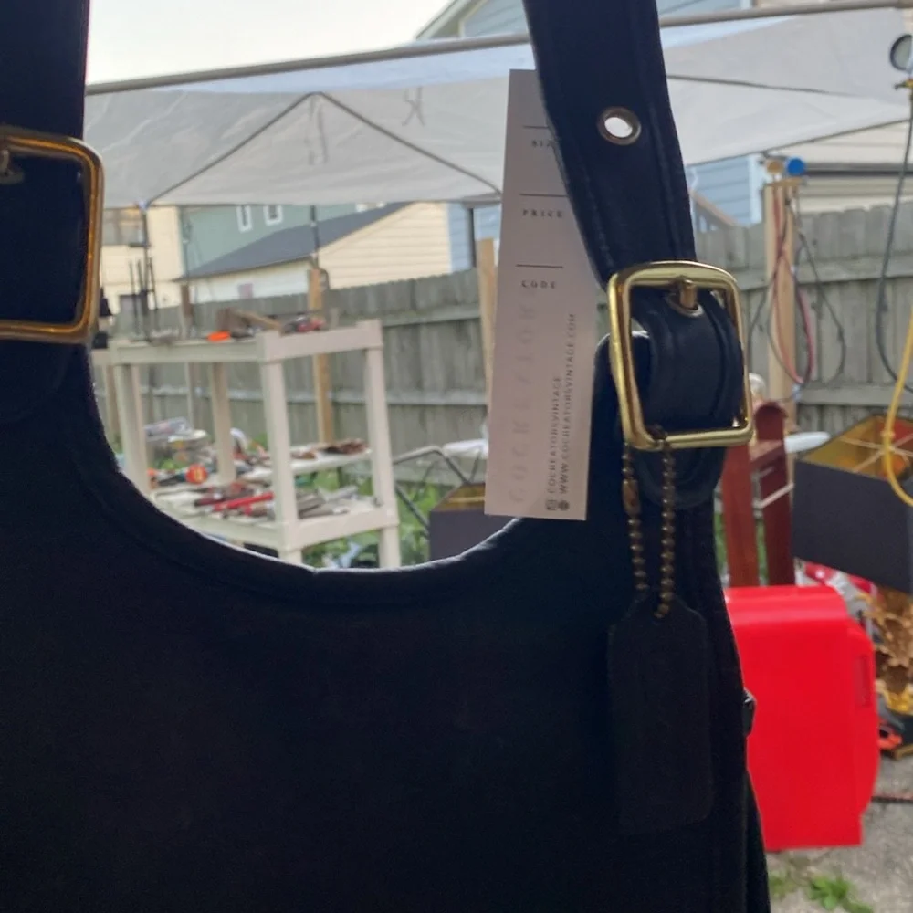 RARE COACH CRESCENT 1970’s SADDLE CROSSBODY BRASS HARDWARE